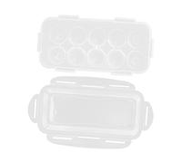PartyKindom 2pièces Boîte De Rangement à Œufs Réfrigérateur Organisateur Transparent à Compartiments Boîte Pratique De Qualité Alimentaire De Stockage Optimale Pour Œufs Fragiles