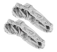 PartyKindom 2pièces Lot de Housses Accoudoirs Extensibles pour Chaises de Bureau Protège-accoudoirs Anti-poussière Tissu Confortable Gris Protection Taches et Traces Adaptées aux Poignées