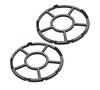 PartyKindom 2pièces Support Pour Wok à Gaz Fonte Anneau Pour Cuisinière à Gaz Support Antidérapant Pour Poêle Ustensile De Cuisine Accessoire Pour Cuisinière