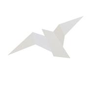 PartyKindom Applique Murale Oiseaux Créative en Fer et Pc, Lampe Murale de Chevet 2w pour Balcon et Entrée, Design Oiseau Volant Élégant et Éclairage Mural Sécurisé