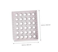 PartyKindom Boîte à Œufs Empilable Plastique Blanc 30 Compartiments Simple Couche, Organiseur Réfrigérateur Optimisé pour Conservation Œufs Cuisine, Plateau Gain de Place Pratique