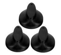 PartyKindom Boutons Rotatifs Remplacement Polyvalent en Plastique Lot de 3 Noirs Contrôle Précis du Temps pour Minuterie Mécanique pour Four et Cuiseur à Riz Cuisine