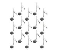 PartyKindom Breloques Décoration Polyvalente Note de Musique 20pcs en Alliage Argenté pour et Design Innovant et Élégant Bracelets Créations