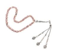 PartyKindom Chapelet Islamique en Perles de Verre, Corde Main Lavande | Alliage Décoratif, Usage Quotidien ou Mariage, Style Spécial, pour Musulmans et Amateurs de Contemplation