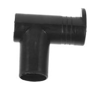PartyKindom Connecteur de Portant à Vêtements pour Rangement Penderie à Suspendre en Plastique Noir, Articulation Double Angle Droit Support de Tringle Usage Intérieur et Extérieur