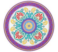 PartyKindom Coussin Décoratif pour Bol en Cristal Pourpre en Pvc Léger Motif Floral Délicat, et Amis Croyants en Bouddhisme