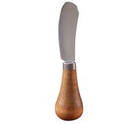 PartyKindom Couteau à Beurre Fromage Manche en Bois en Acier Inoxydable Racloir à Beurre et Épandeur de Confiture Portable, Ustensile Cuisine Ergonomique pour Tartiner et Trancher, Outil