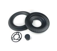PartyKindom Couvercle de Cuisinière à Gaz en Acier Inoxydable Embouti, Accessoire Cuisine pour Maison, Cache-brûleur Intégré Noir, Protège et Optimise L’espace
