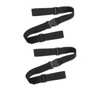 PartyKindom Harnais à 2 Points pour Bébé en Polyester Noir, Ceintures de Rechange Portables et Confortables pour Chaise Haute, pour Voyages en Famille, Lot de 2 Pièces