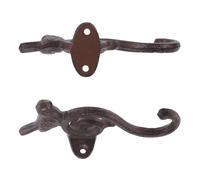 PartyKindom Lot de 2 Crochets Muraux en Fonte Fer Noir D'oiseau Vintage, Installation Murale Facile pour Chambre ou Jardin Décoratif et Fonctionnel