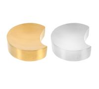 PartyKindom Organisateur de Cuillères et Baguettes en Acier Inoxydable Argenté, Robuste et Facile à Transporter, Forme Créative, Lot de 2 pour Table à Manger