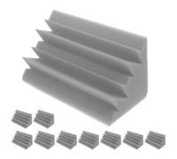 PartyKindom Panneaux Insonorisants pour Murs en Mousse Acoustique Polyuréthane, 10 Pièces, Pièges à Basses, Installation Facile pour Studio ou Salle de Musique