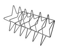 PartyKindom Porte-dossiers Star en Fer Noir pour Bureau Serrage-Livres de Bureau Simple Structure Rangement pour Livres et Magazines à Domicile