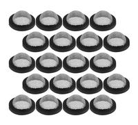 PartyKindom Rondelles de joint de tuyau d'arrosage, 60pcs, acier inoxydable 304 et caoutchouc noir, filtre en treillis métallique fin, pour connecteur de tuyau 3/4" et robinet extérieur