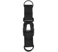 PartyKindom Sangle de Valise Ceinture de Voyage Réglable en Tissu Noir Boucle en Alliage de Zinc Flexible et Pratique pour Bagages, pour Valises et Paquet à Dos