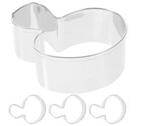 PartyKindom Set de 4 Emporte-pièces à Biscuits Champignon en Acier Inoxydable, Facile à Utiliser Nettoyer, pour Pâtisserie Créative la Maison