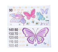 PartyKindom Stickers Muraux De Croissance Pour Garçon Et Filles 2 Pcs, Autocollants Décoratifs Coloré, Adhésifs Amovibles Pour Chambre Bébé, Salon, Salle De Jeux