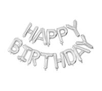 PartyPro Ballon Mylar Happy Birthday argent