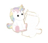 PartyPro Invitation Baby Licorne x8