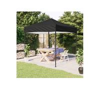 vidaXL Tente de réception pliante noire 2x2 m