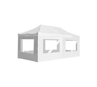 vidaXL Tente de réception professionnelle Pliable avec parois Aluminium 6×3m Blanc
