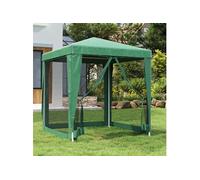Partytent met 4 mesh zijwanden 2x2 m HDPE groen319218