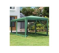 vidaXL Tente de réception avec 6 parois latérales en maille vert 3x6 m HDPE