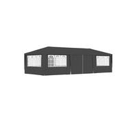 Partytent met zijwanden professioneel 90 g/mÂ² 4x9 m antraciet48539