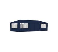 Partytent met zijwanden professioneel 90 g/mÂ² 4x9 m blauw48530