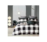 Parure 3 Pièces 100% Coton 85 Fils Housse de Couette 260x240cm+65x65cmx2 FC-113