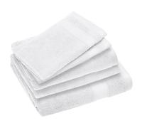 Parure de bain 100% coton 550 g/m2 collection NAÏA par lot de 5 Blanc