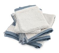 Parure de bain 5 pièces FOLIUM en 100% coton 520 g/m² bleu Cérulé