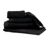 Parure de bain 6 pièces PURE Noir 550 g/m2