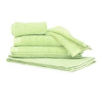Parure de bain 6 pièces PURE Vert Pomme 550 g/m2