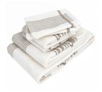Parure de bain 6 pièces RIBBON beige