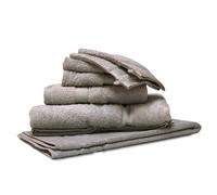 Parure de bain 7 pièces ROYAL CRESENT Gris Souris 650 g/m2