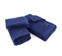 Parure de bain 8 pièces 100% coton 550 g/m2 PURE GOLF Bleu Marine