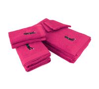 Parure de bain 8 pièces 100% coton 550 g/m2 PURE GOLF Rose Fuchsia