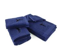 Parure de bain 8 pièces 100% coton 550 g/m2 PURE TENNIS Bleu Marine