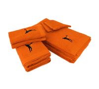 Parure de bain 8 pièces 100% coton 550 g/m2 PURE TENNIS Orange Butane