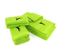Parure de bain 8 pièces 100% coton 550 g/m2 PURE TENNIS Vert Pistache