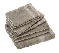 Parure de bain coton 550 g/m2 NAÏA par lot de 7 beige Chanvre