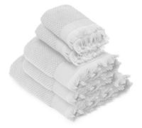 Parure de bain TETHYS 5 pièces micro-coton blanc Neige