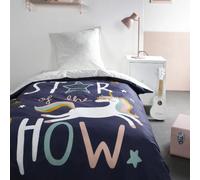 Parure de couette 140 x 200 "Star of the Show" Réversible 100% Coton / 57 Fils/cm²
