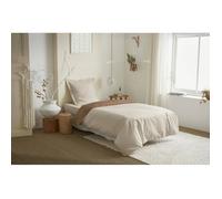 Parure de couette 2 Pièces réversible ""Duo Premium"" 140 x 200 cm Sable/Taupe