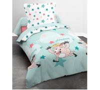 Parure housse de couette 100%coton 140x200cm monster dream