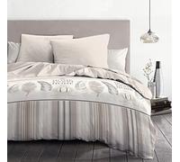 Parure de Couette 240x260 cm - Housse + 2 taies - Douce, légère, Entretien Facile - Motif Home Sweet Home - Home linge passion