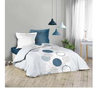 Parure de couette 260 x 240 cm + taies 100% coton voie lactee