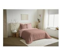 Parure de couette 3 Pièces réversible ""Duo Premium"" 240 x 220 cm Vieux Rose/Rose Dragée