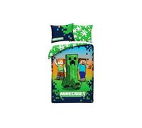 Parure de couette - HALANTEX - Creeper Steve Alex - 140x200 - Microfibre 100% Polyester - Réversible